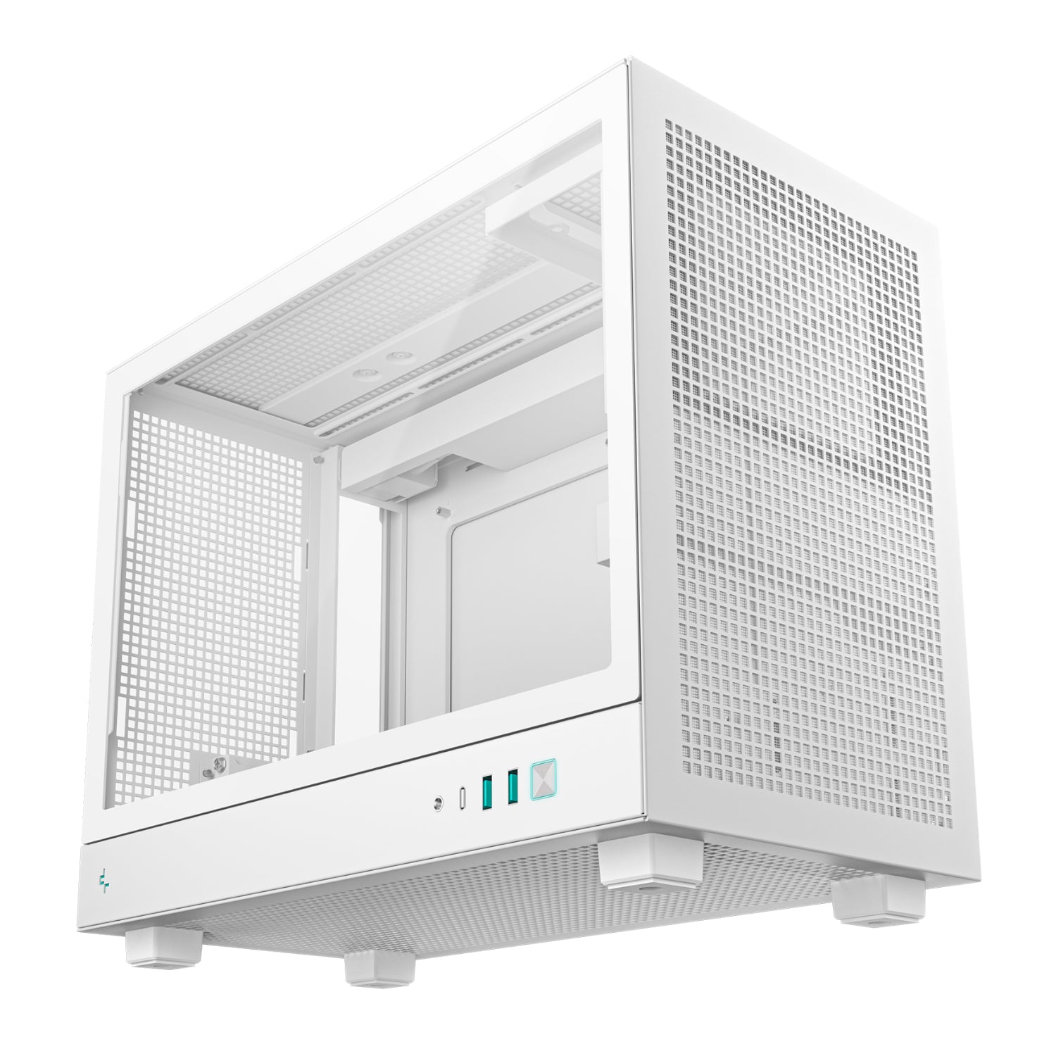 DeepCool CH160 PLUS Micro-ATX Chassis - White - Stellar Technologies