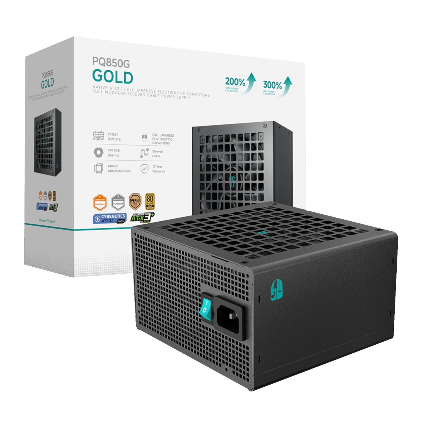 DeepCool PQ850G Series 850W 80 PLUS Gold Modular Power Supply - Stellar Technologies