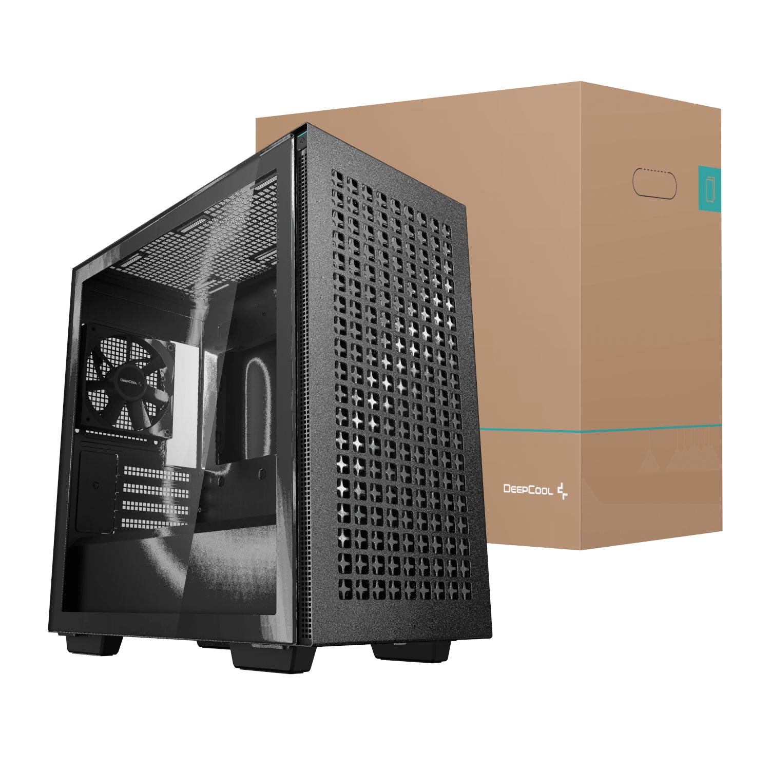 DeepCool CH370 Micro-ATX Gaming Chassis - Black - Stellar Technologies