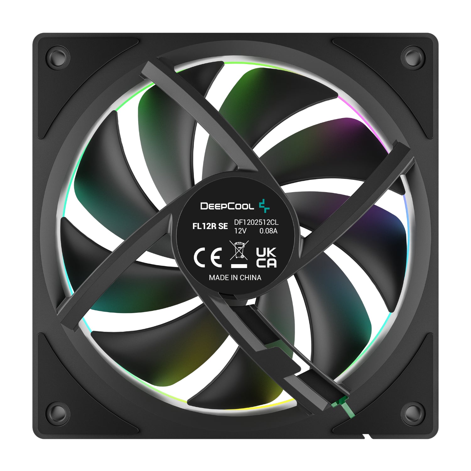 DeepCool FL12R SE 3-in-1 ARGB 120mm PWM 3 Fan Pack - Black - Stellar Technologies