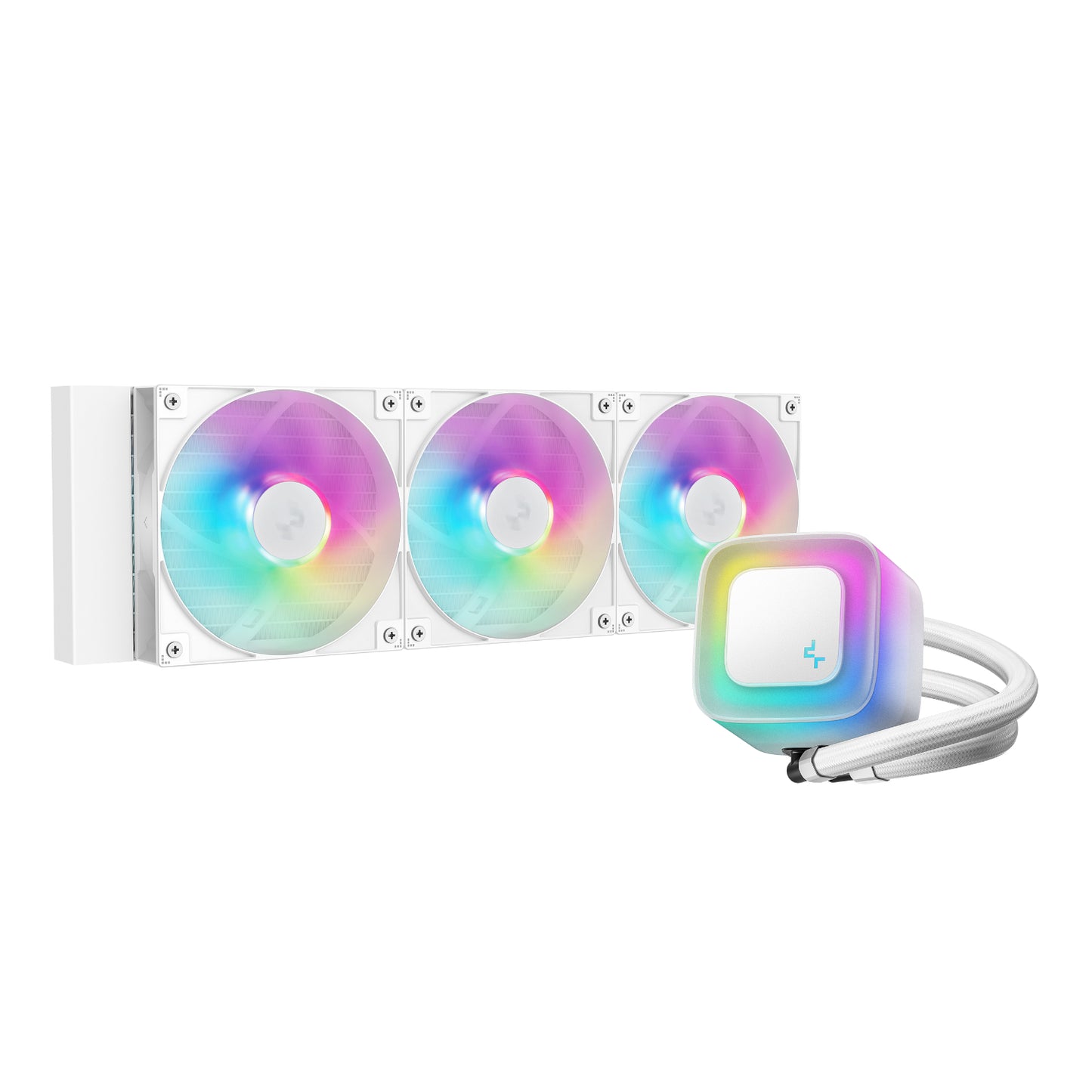DeepCool LE360 V2 ARGB 360mm AIO Liquid Cooler - White - Stellar Technologies