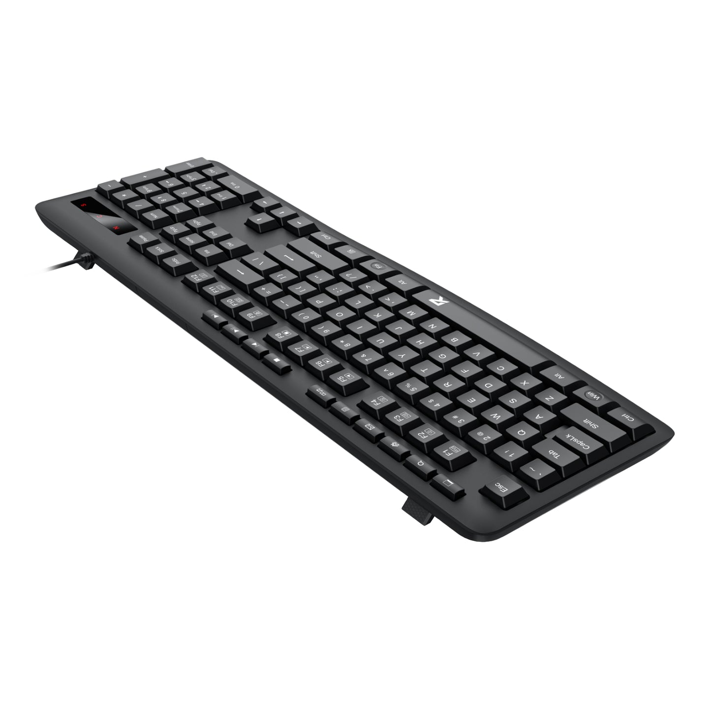 Redragon BK-7366 Full-size Ergonomic Wired Membrane Office Keyboard - Black - Stellar Technologies