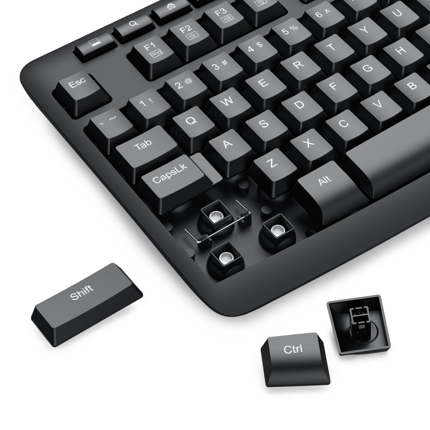 Redragon BK-7366 Full-size Ergonomic Wired Membrane Office Keyboard - Black - Stellar Technologies