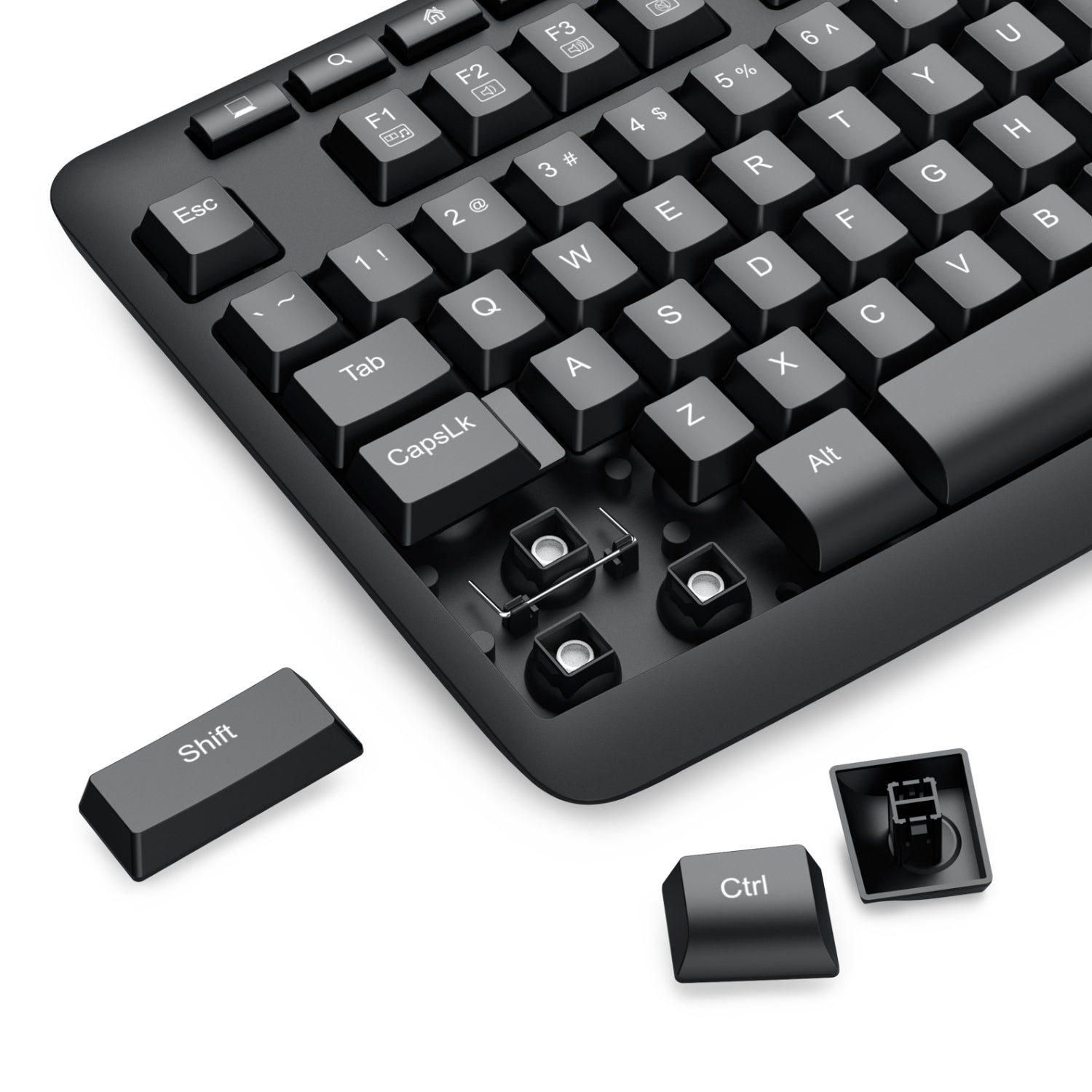 Redragon BK-7366 Full-size Ergonomic Wired Membrane Office Keyboard - Black - Stellar Technologies