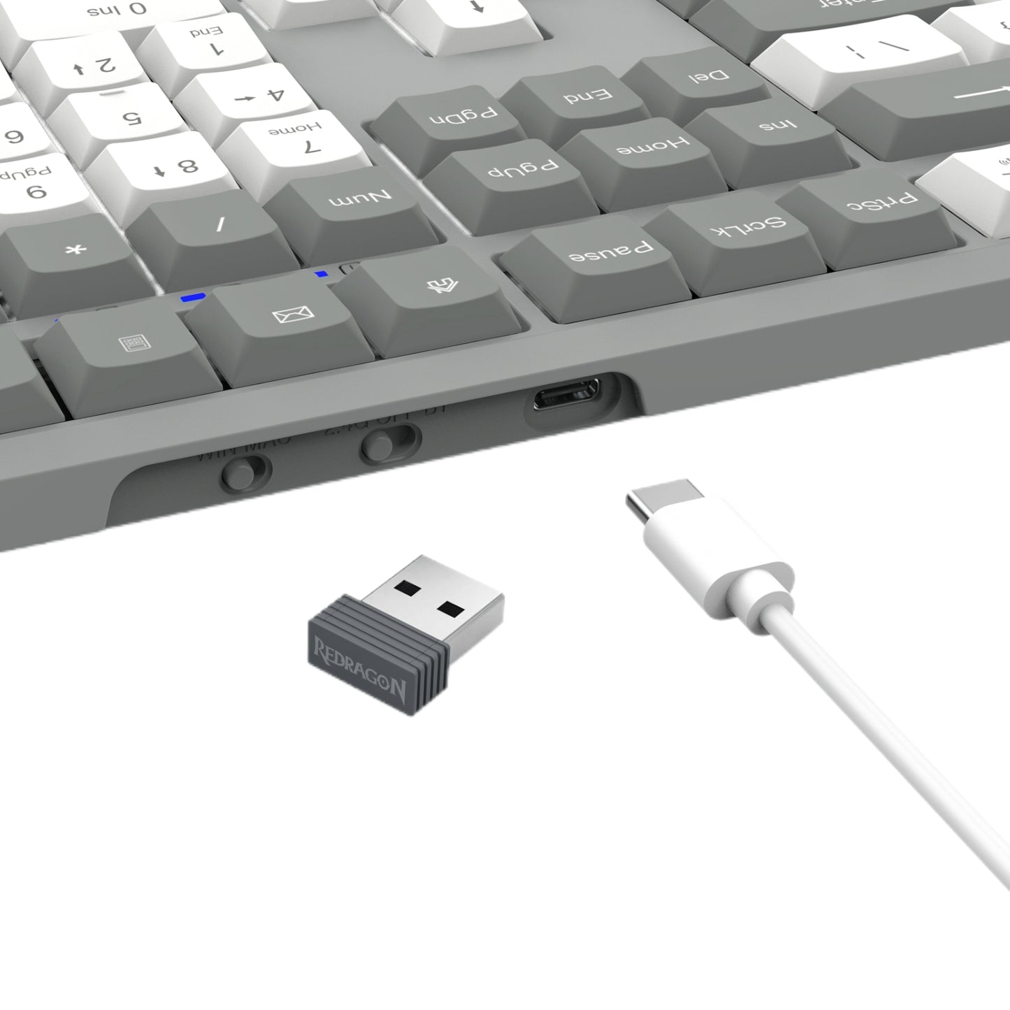 Redragon BK-7485 Wireless Office Keyboard - Grey - Stellar Technologies
