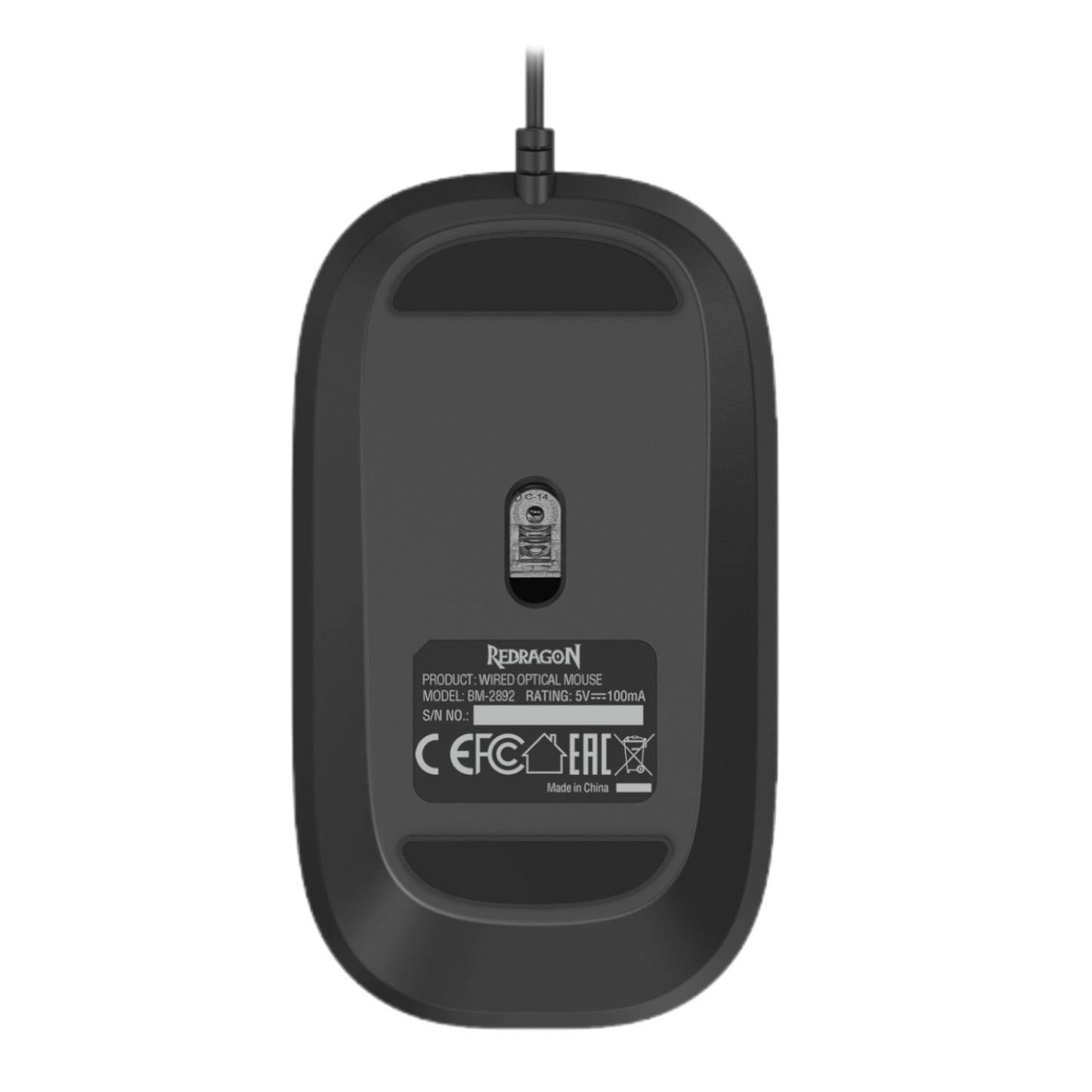 Redragon BM-2892 1200 DPI Wired Optical Mouse - Black - Stellar Technologies