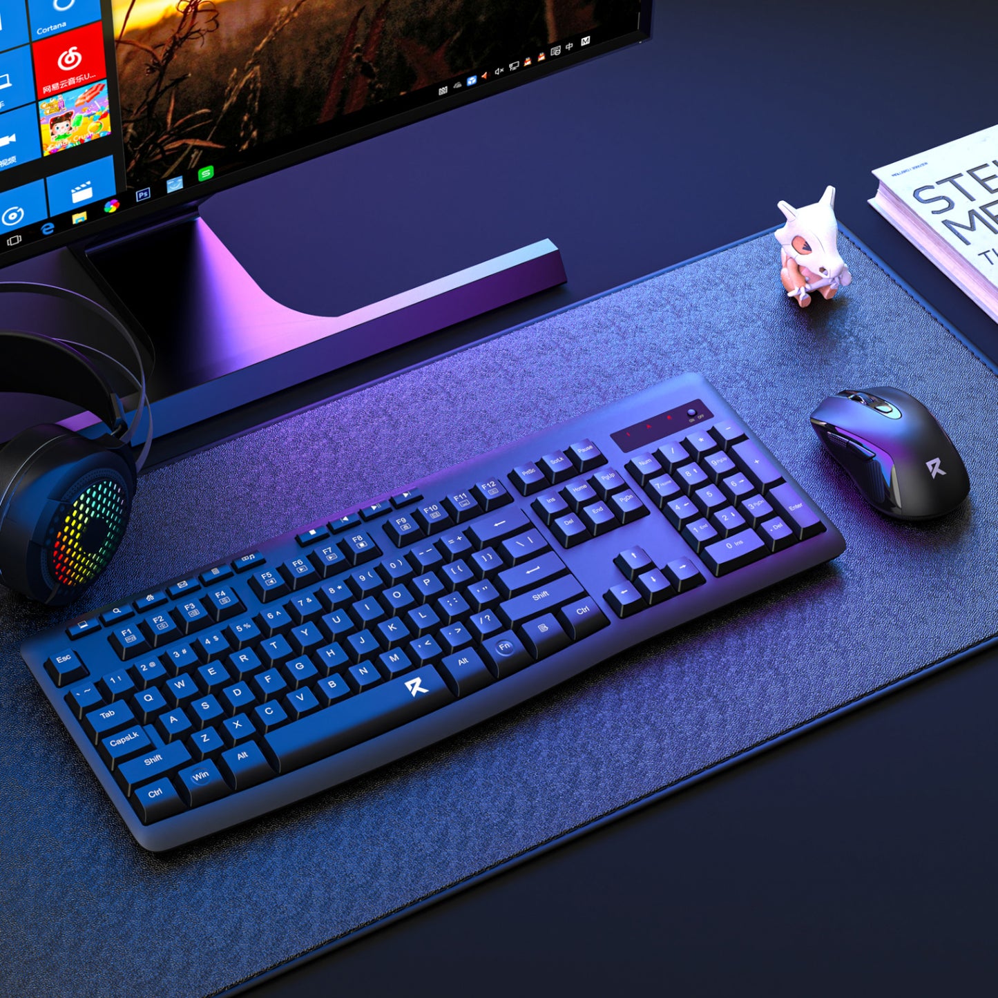 Redragon BS-7367-A Wireless Keyboard and Mouse Combo - Black - Stellar Technologies