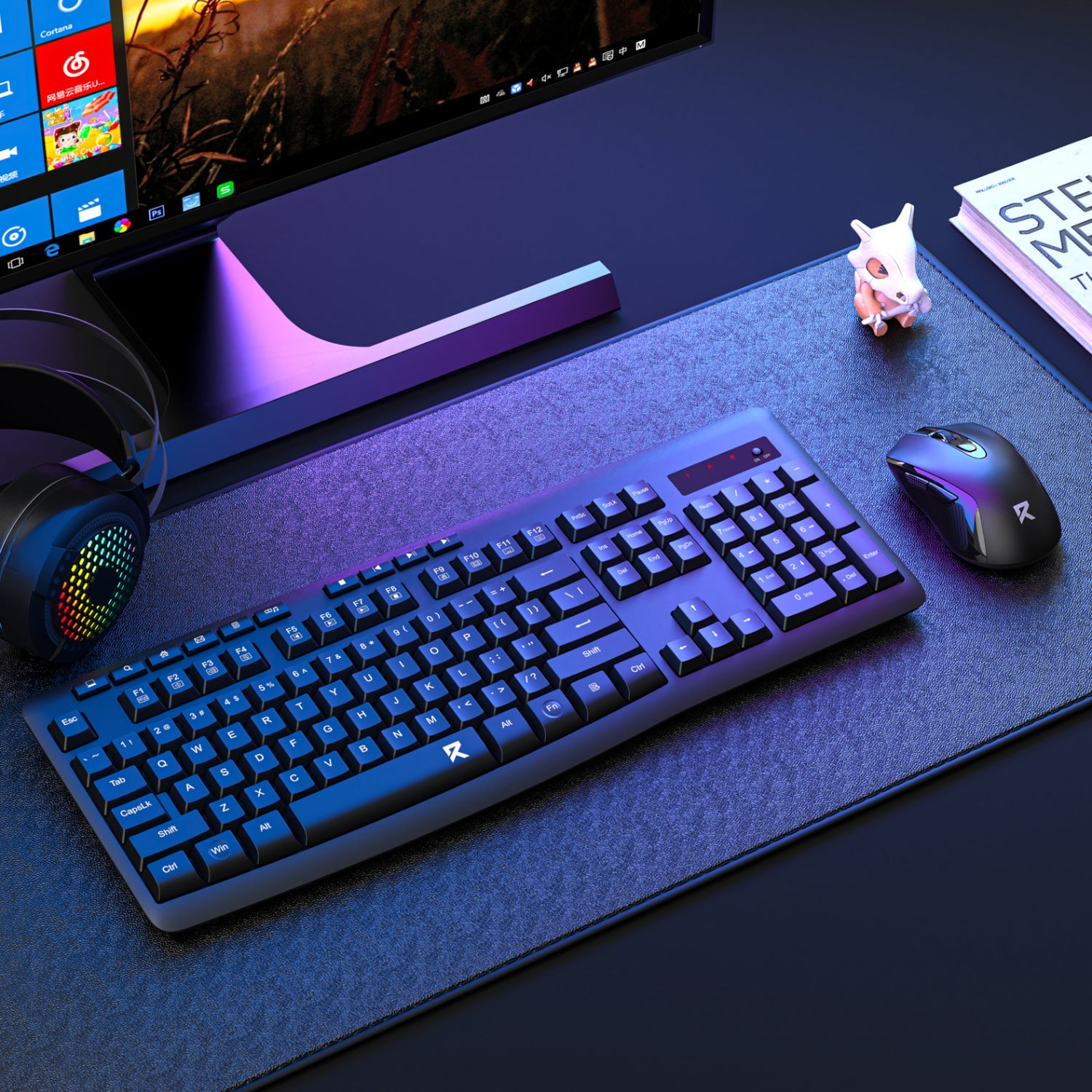 Redragon BS-7367-A Wireless Keyboard and Mouse Combo - Black - Stellar Technologies