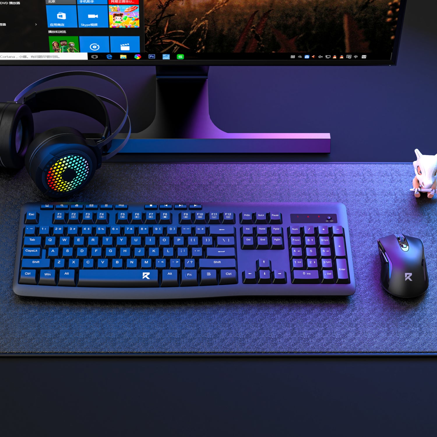 Redragon BS-7367-A Wireless Keyboard and Mouse Combo - Black - Stellar Technologies