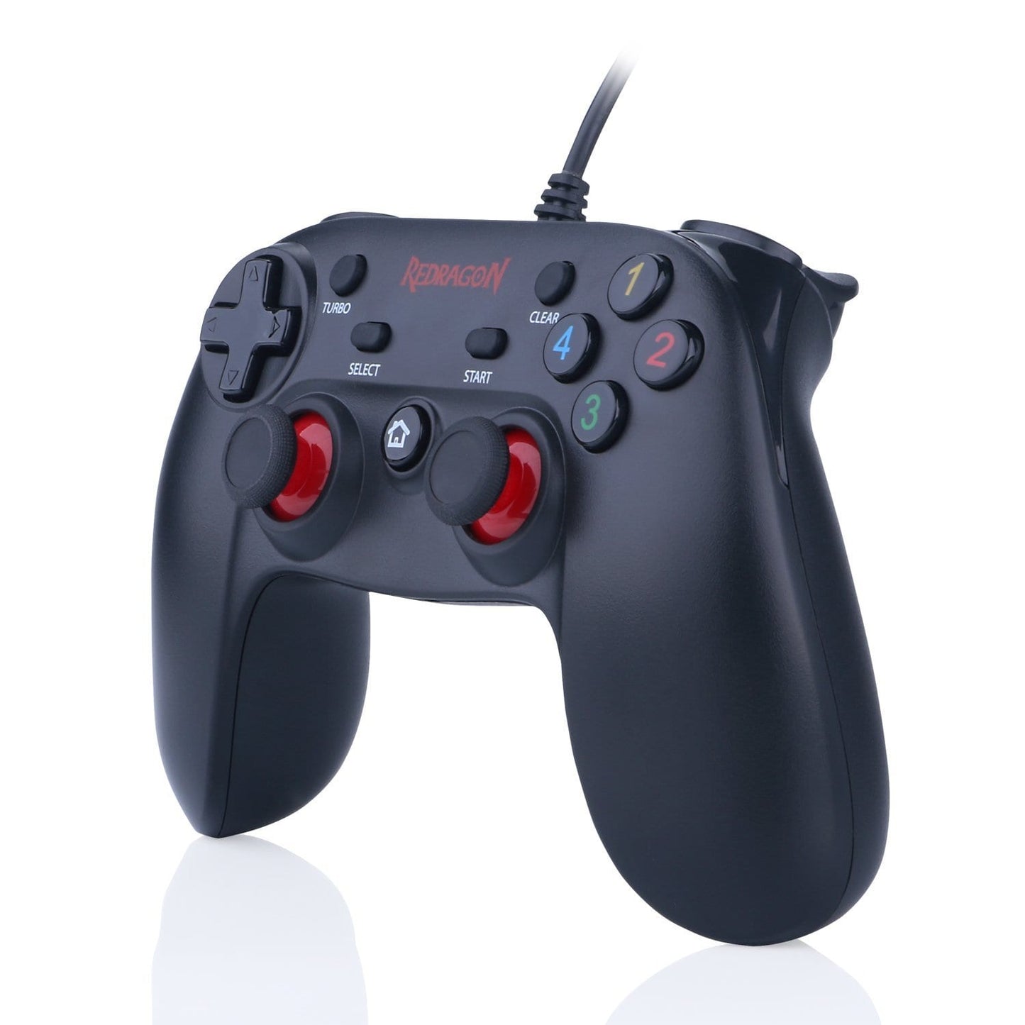 REDRAGON SATURN Wired X/D-input(Digital/Analog) PC Controller Black - Stellar Technologies