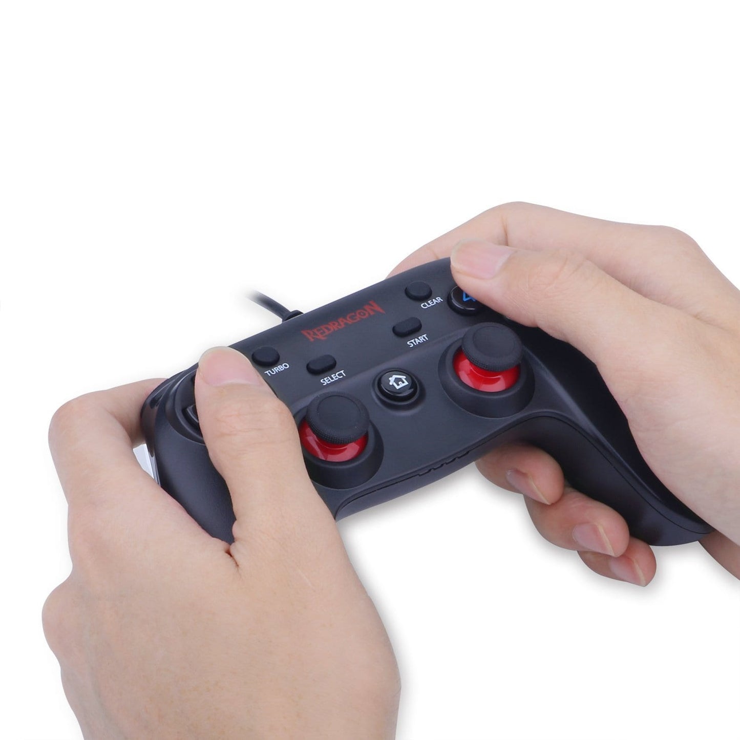 REDRAGON SATURN Wired X/D-input(Digital/Analog) PC Controller Black - Stellar Technologies