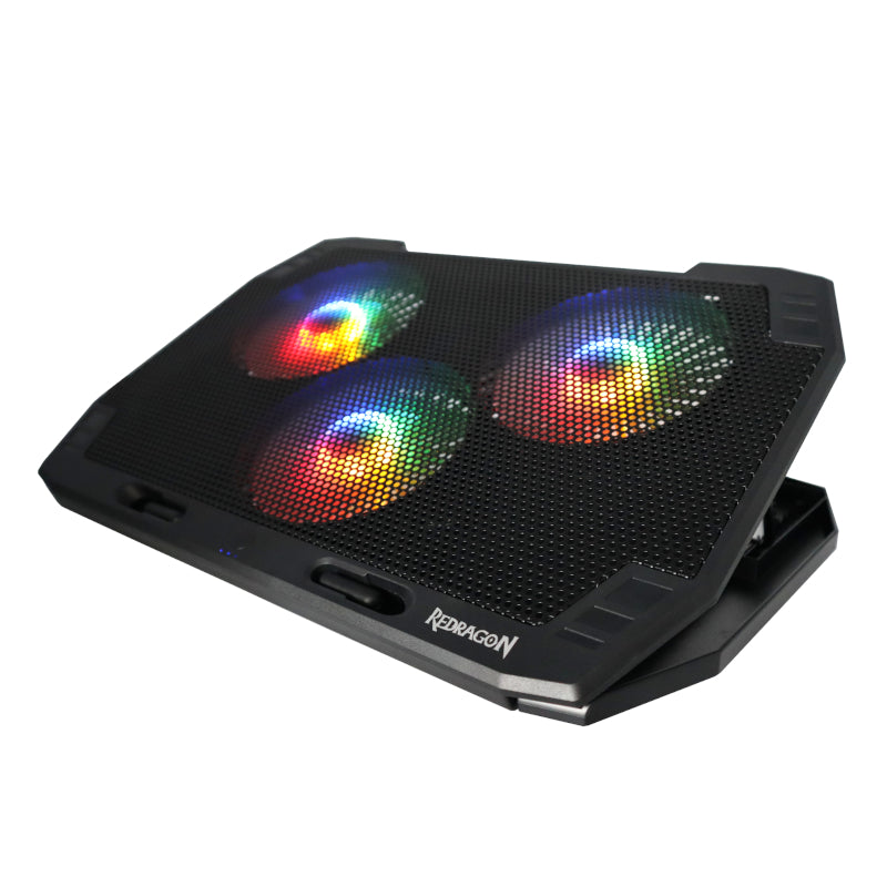 REDRAGON Dual USB 3 Fan RGB Gaming Notebook Stand - Stellar Technologies