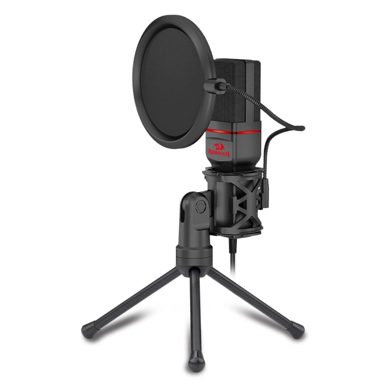 REDRAGON SEYFERT 3.5mm Aux Gaming Mic and Tripod - Black - Stellar Technologies