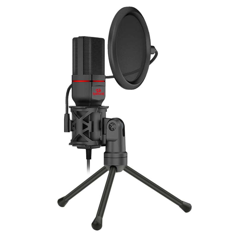 REDRAGON SEYFERT 3.5mm Aux Gaming Mic and Tripod - Black - Stellar Technologies