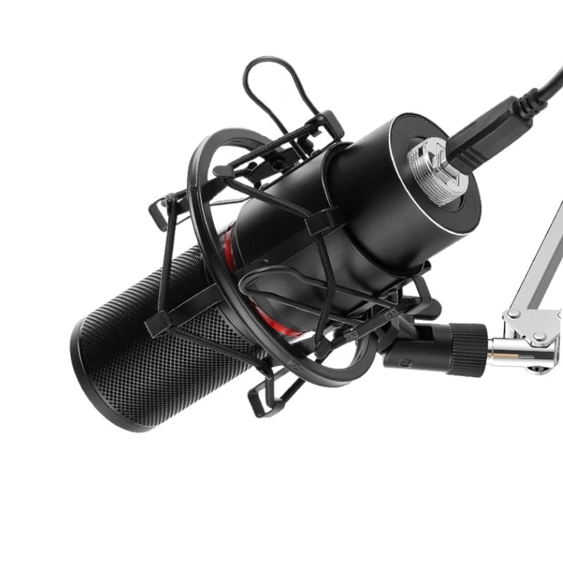 REDRAGON BLAZAR Cardioid USB Gaming Mic and Tripod - Black - Stellar Technologies