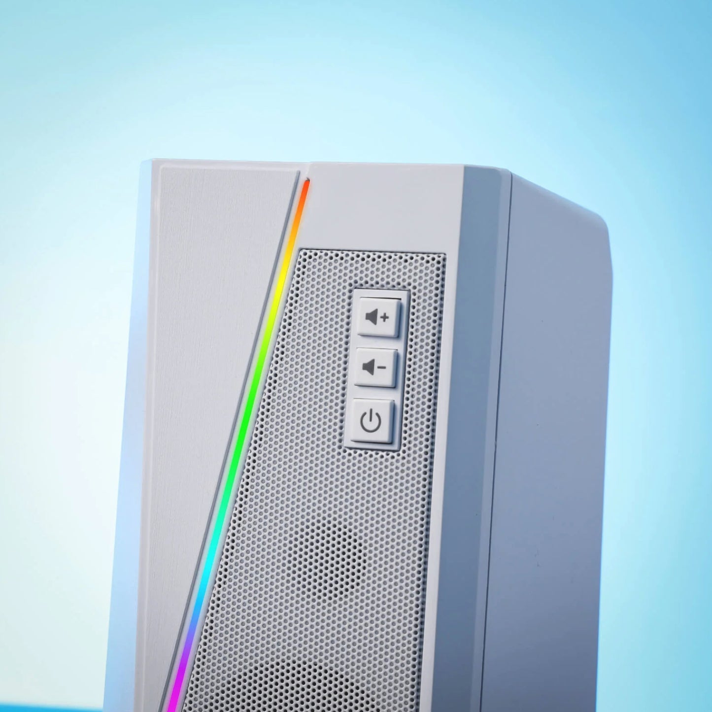 Redragon GS20W ANVIL 3W 2.0 RGB Stereo Desktop PC Speakers - White - Stellar Technologies