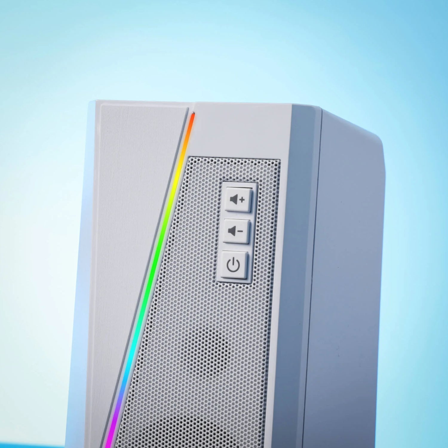 Redragon GS20W ANVIL 3W 2.0 RGB Stereo Desktop PC Speakers - White - Stellar Technologies
