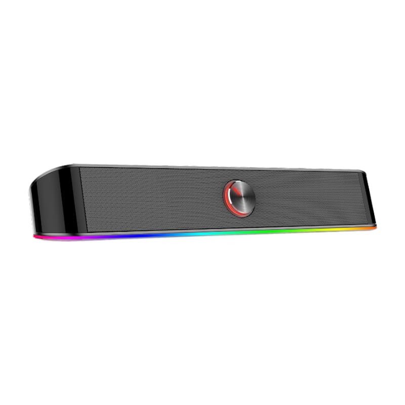 REDRAGON 2.0 Sound Bar ADIEMUS 2 x 3W RGB USB|Aux PC Gaming Speaker - Black - Stellar Technologies