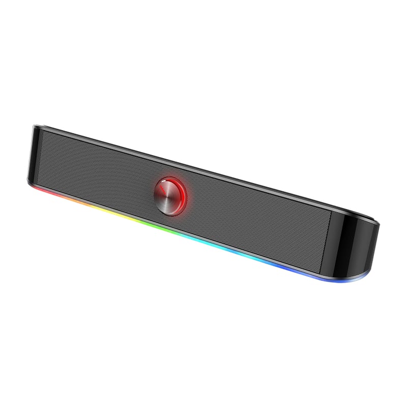 REDRAGON 2.0 Sound Bar ADIEMUS 2 x 3W RGB USB|Aux PC Gaming Speaker - Black - Stellar Technologies