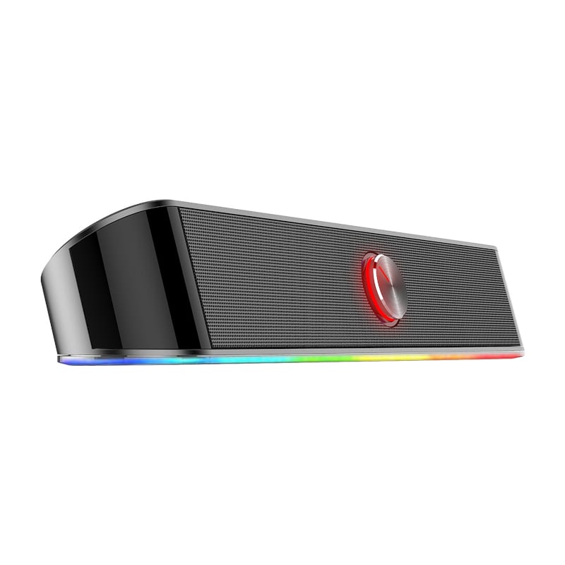 REDRAGON 2.0 Sound Bar ADIEMUS 2 x 3W RGB USB|Aux PC Gaming Speaker - Black - Stellar Technologies