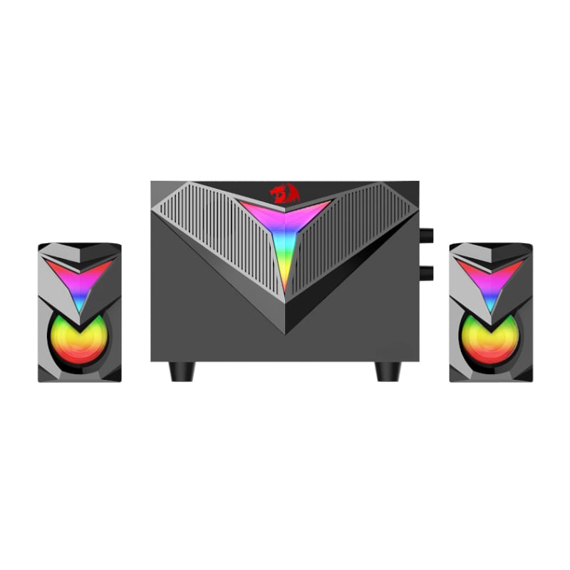 REDRAGON 2.1 Satellite Speaker TOCCATA RGB 11W Gaming Speaker - Black - Stellar Technologies