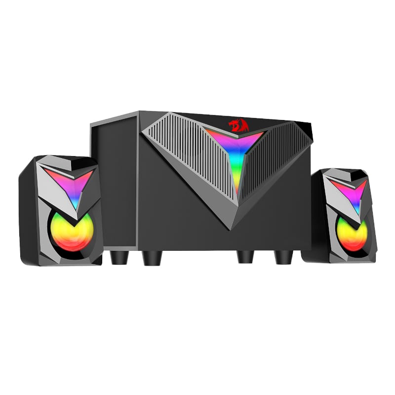 REDRAGON 2.1 Satellite Speaker TOCCATA RGB 11W Gaming Speaker - Black - Stellar Technologies