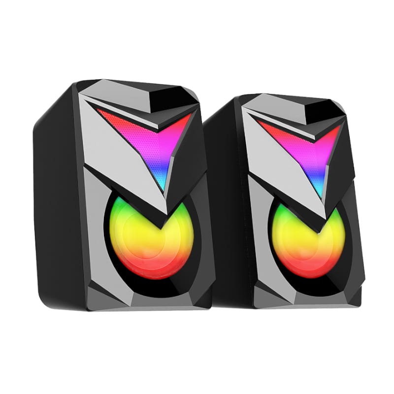 REDRAGON 2.1 Satellite Speaker TOCCATA RGB 11W Gaming Speaker - Black - Stellar Technologies