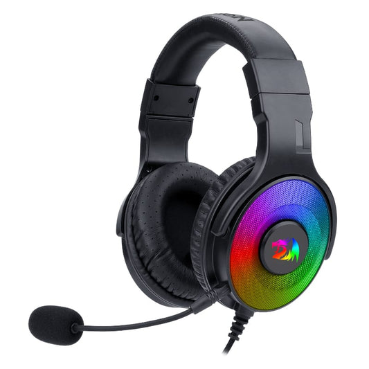 REDRAGON Over-Ear PANDORA USB (Power Only)|Aux (Mic and Headset) RGB Gaming Headset - Black - Stellar Technologies