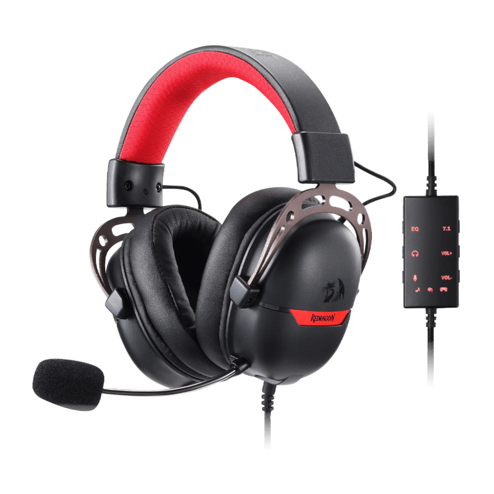 REDRAGON Over-Ear AURORA Gaming Headset - Black - Stellar Technologies