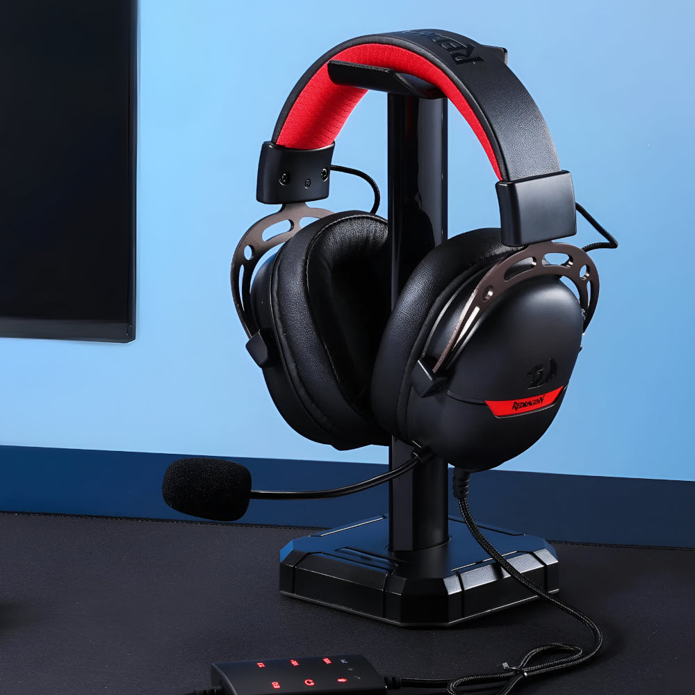 REDRAGON Over-Ear AURORA Gaming Headset - Black - Stellar Technologies