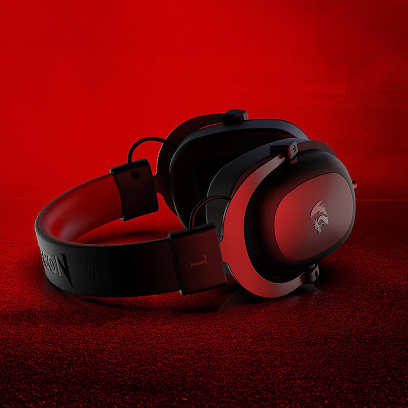 REDRAGON Over-Ear ZEUS 2 USB Gaming Headset - Black - Stellar Technologies