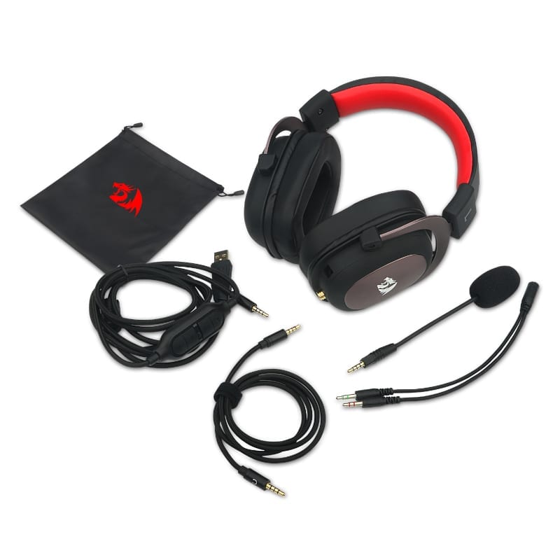 REDRAGON Over-Ear ZEUS 2 USB Gaming Headset - Black - Stellar Technologies