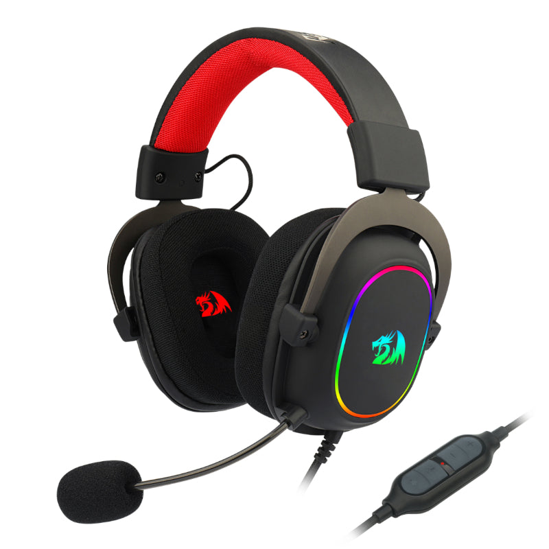 REDRAGON Over-Ear ZEUS-X USB RGB Gaming Headset - Black - Stellar Technologies
