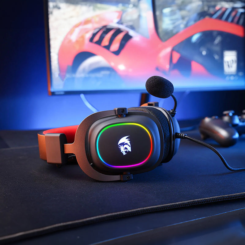 REDRAGON Over-Ear ZEUS-X USB RGB Gaming Headset - Black - Stellar Technologies