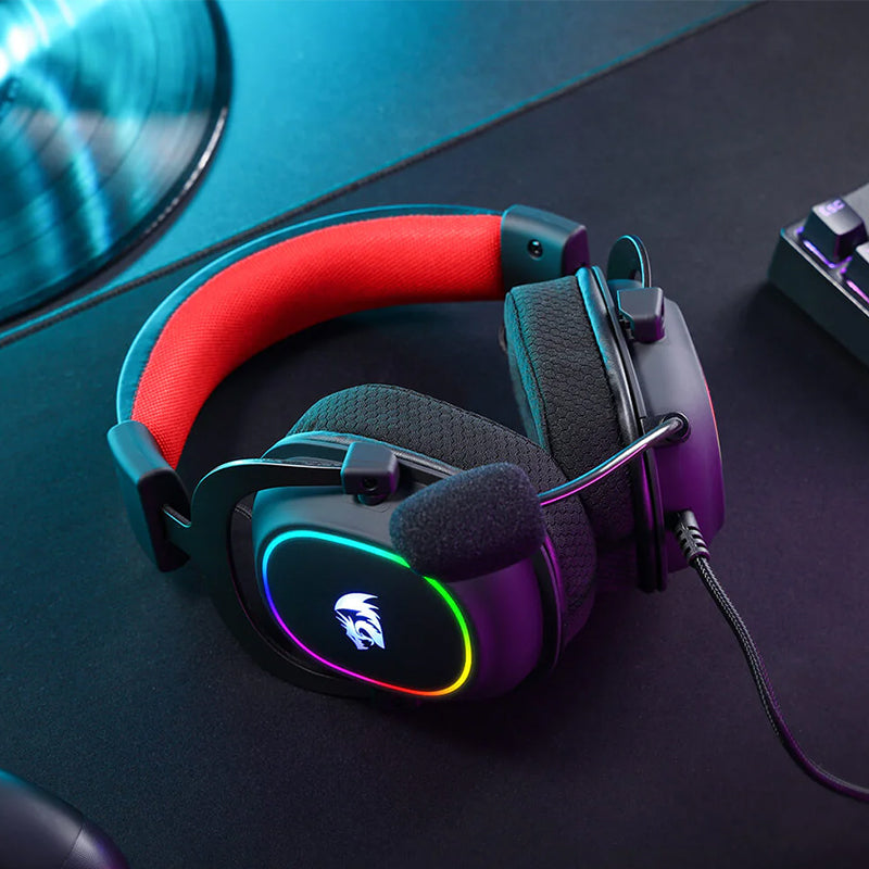 REDRAGON Over-Ear ZEUS-X USB RGB Gaming Headset - Black - Stellar Technologies