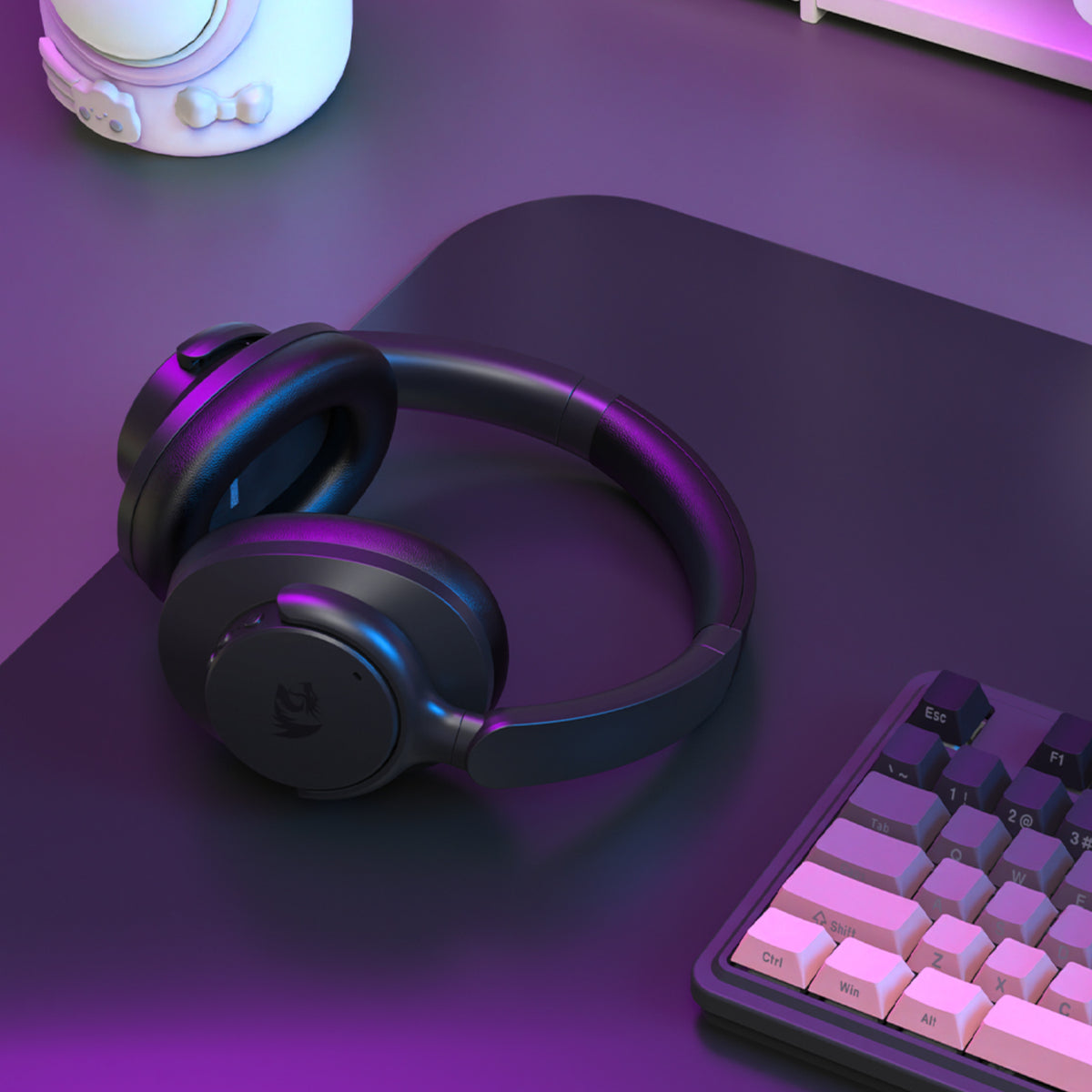 Redragon H610 VIBECORE ANC Bluetooth Wireless Over-ear Headphones - Black - Stellar Technologies