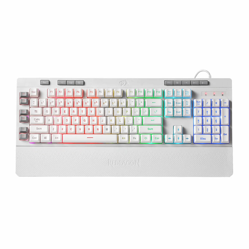 REDRAGON SHIVA Membrane Keyboard - White - Stellar Technologies
