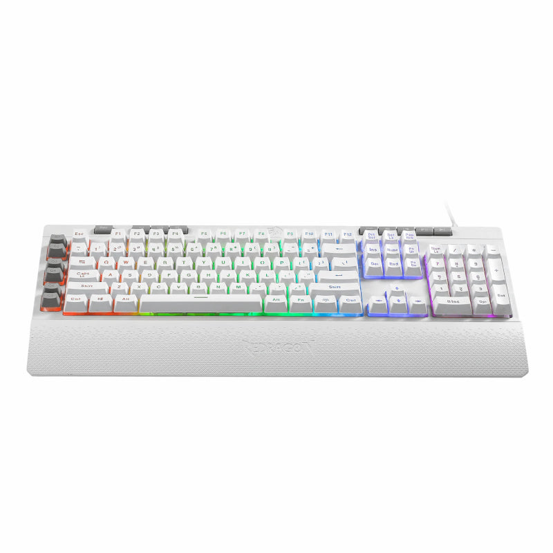 REDRAGON SHIVA Membrane Keyboard - White - Stellar Technologies