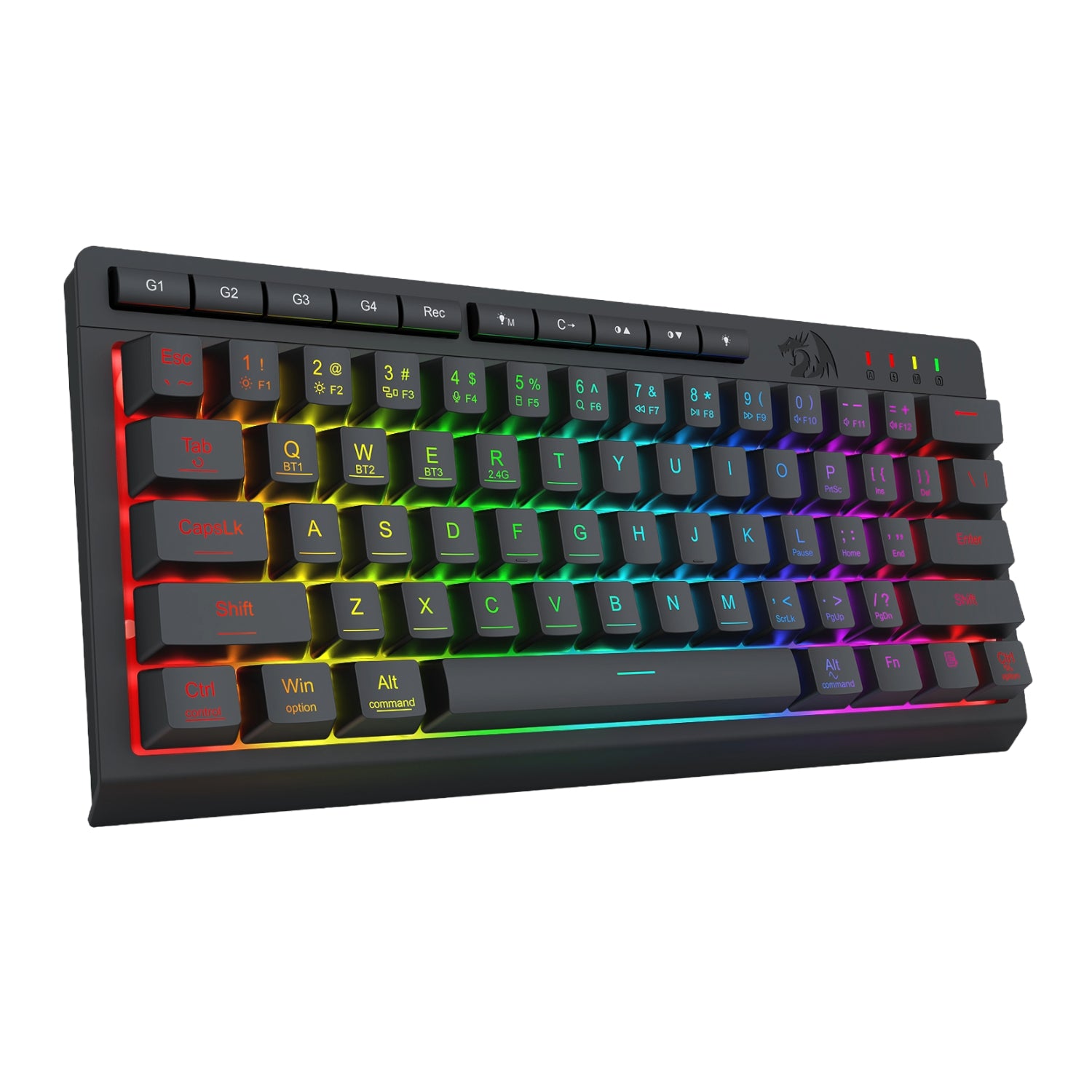 Redragon SHIVA K522 PRO RGB Wireless Gaming Keyboard- Black - Stellar Technologies