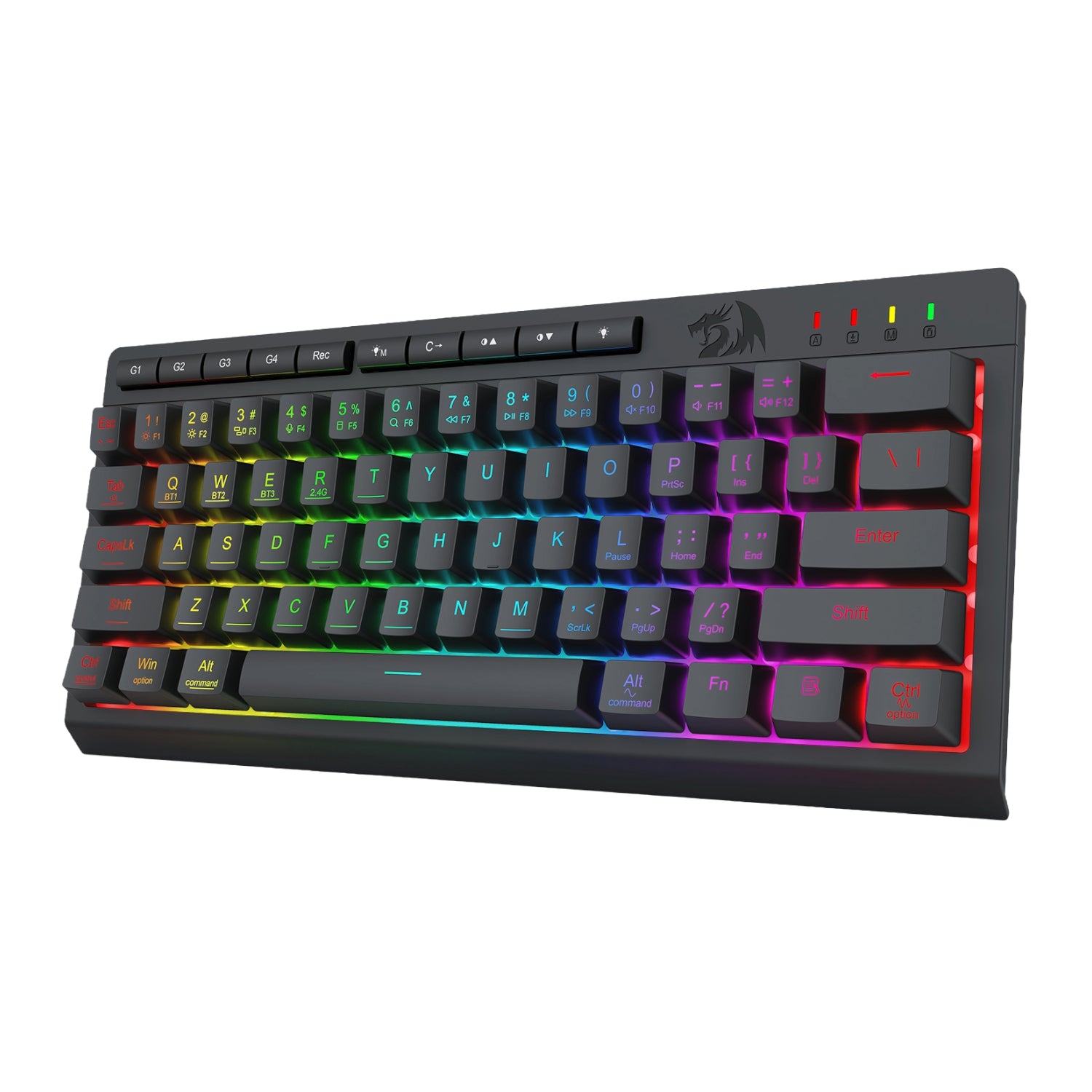 Redragon SHIVA K522 PRO RGB Wireless Gaming Keyboard- Black - Stellar Technologies