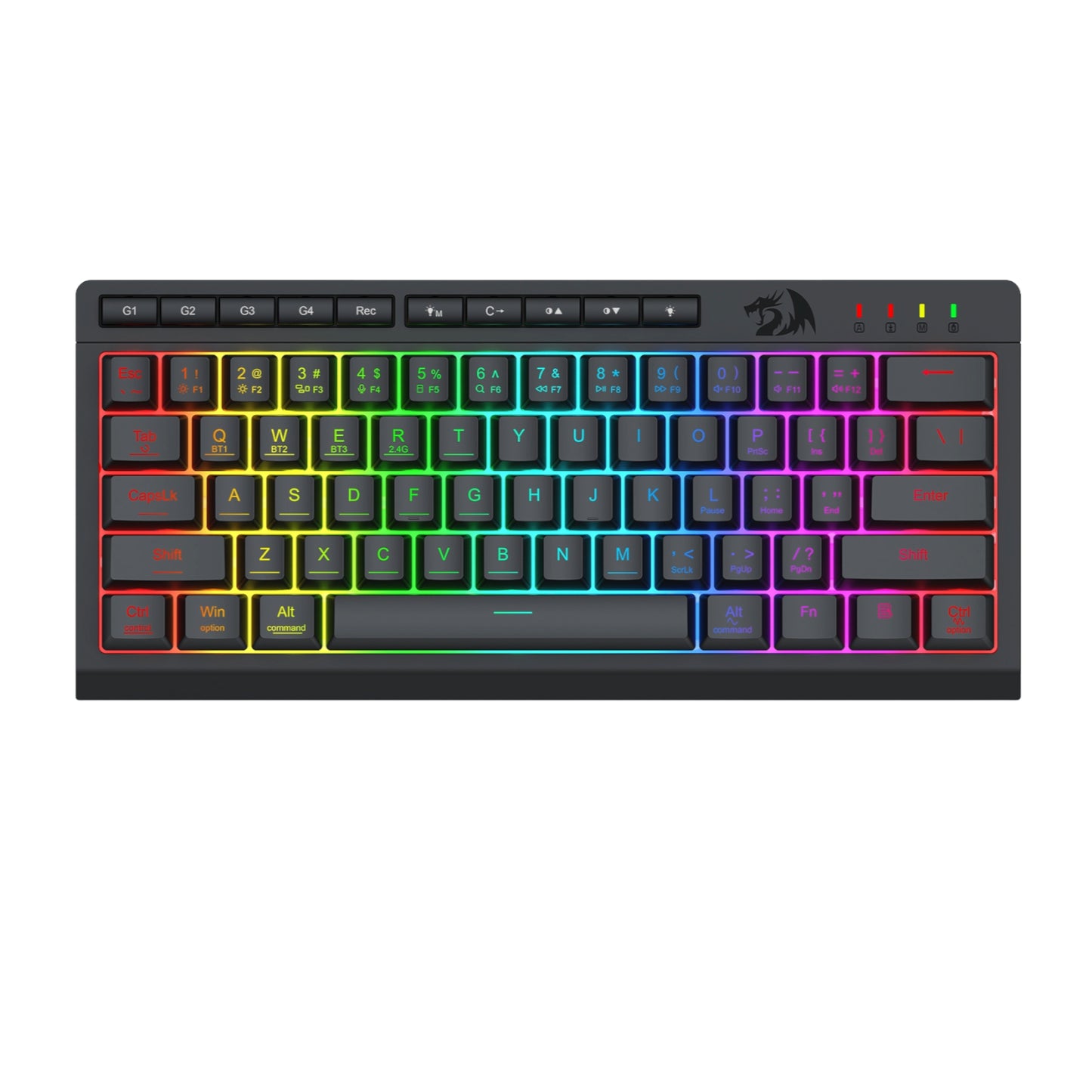Redragon SHIVA K522 PRO RGB Wireless Gaming Keyboard- Black - Stellar Technologies