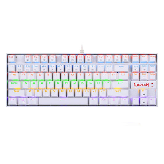 REDRAGON KUMARA Mechanical 87 Key|RGB Backlit Gaming Keyboard - White - Stellar Technologies