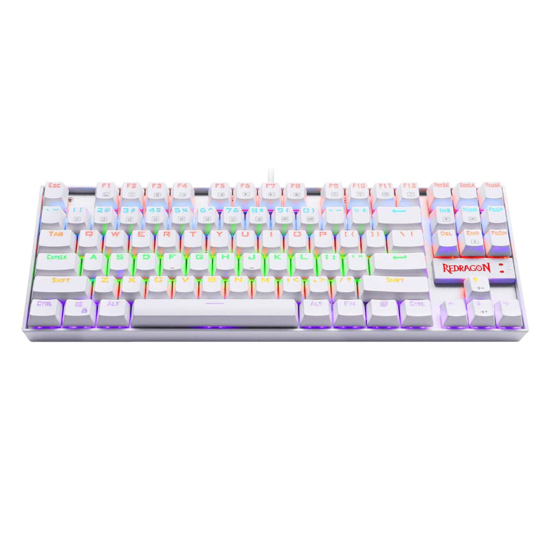 REDRAGON KUMARA Mechanical 87 Key|RGB Backlit Gaming Keyboard - White - Stellar Technologies