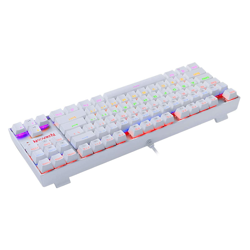 REDRAGON KUMARA Mechanical 87 Key|RGB Backlit Gaming Keyboard - White - Stellar Technologies