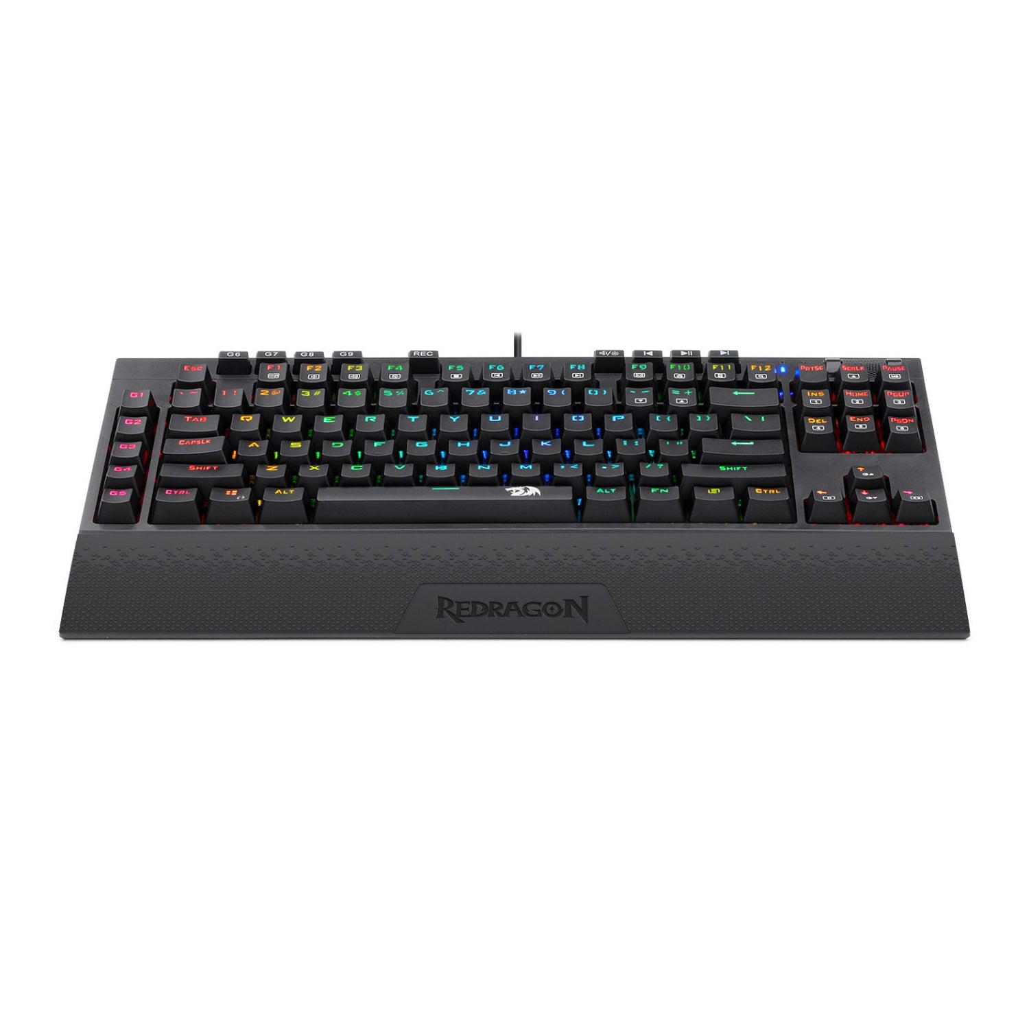 Redragon K588 RGB Pro BROADSWORD TKL Mechanical Wired Gaming Keyboard - Black - Stellar Technologies
