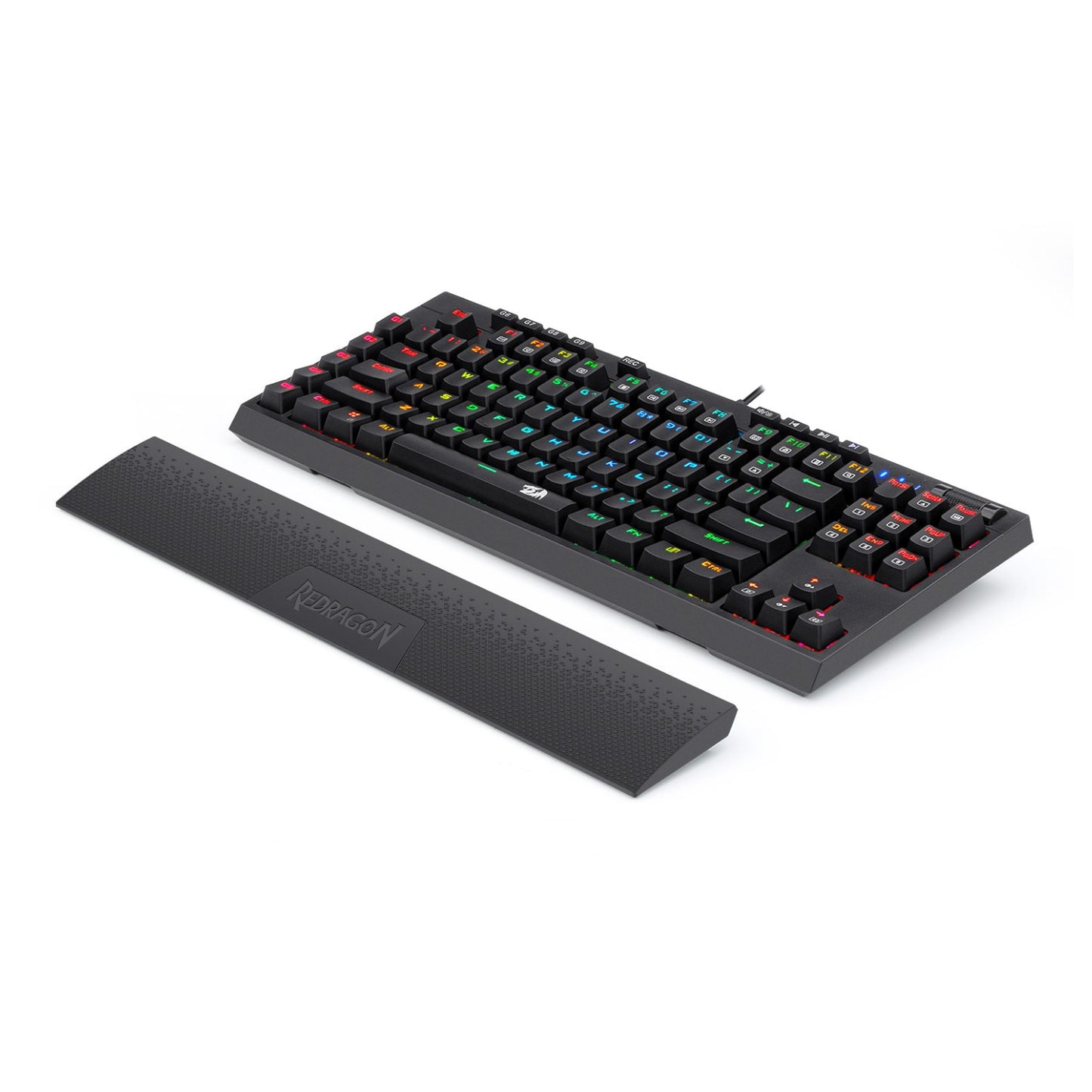 Redragon K588 RGB Pro BROADSWORD TKL Mechanical Wired Gaming Keyboard - Black - Stellar Technologies