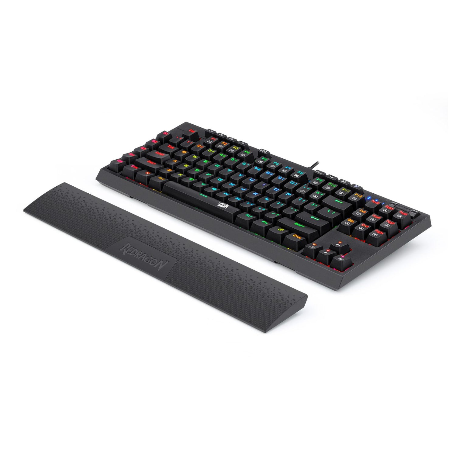 Redragon K588 RGB Pro BROADSWORD TKL Mechanical Wired Gaming Keyboard - Black - Stellar Technologies
