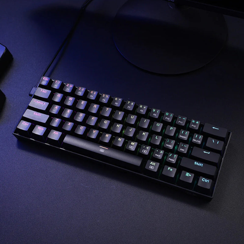 REDRAGON DRAGONBORN Wired Mechanical Keyboard RGB 67Key Design - Black - Stellar Technologies