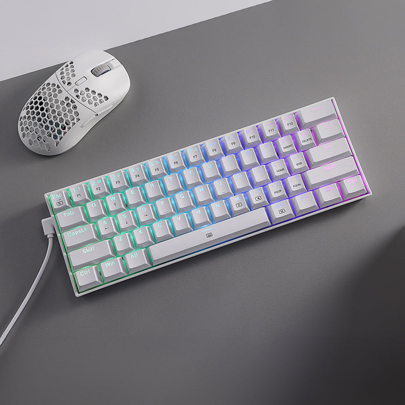 REDRAGON DRAGONBORN Wired Mechanical Keyboard RGB 67Key Design - White - Stellar Technologies