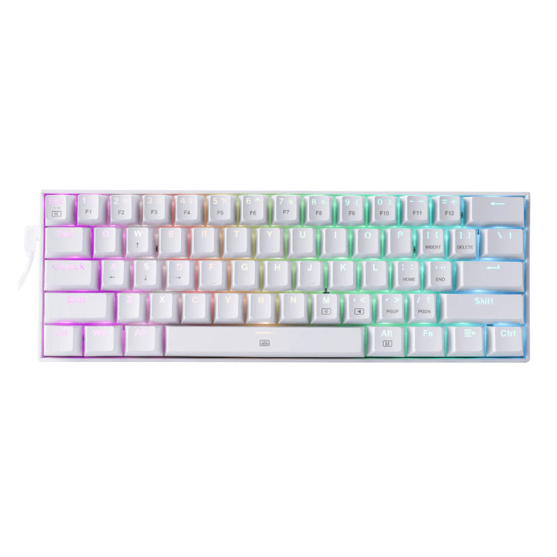 REDRAGON DRAGONBORN Wired Mechanical Keyboard RGB 67Key Design - White - Stellar Technologies